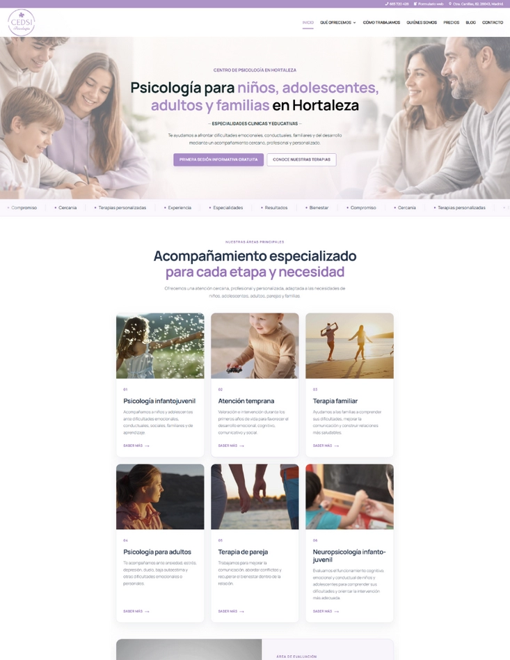 Proyecto web de psicología